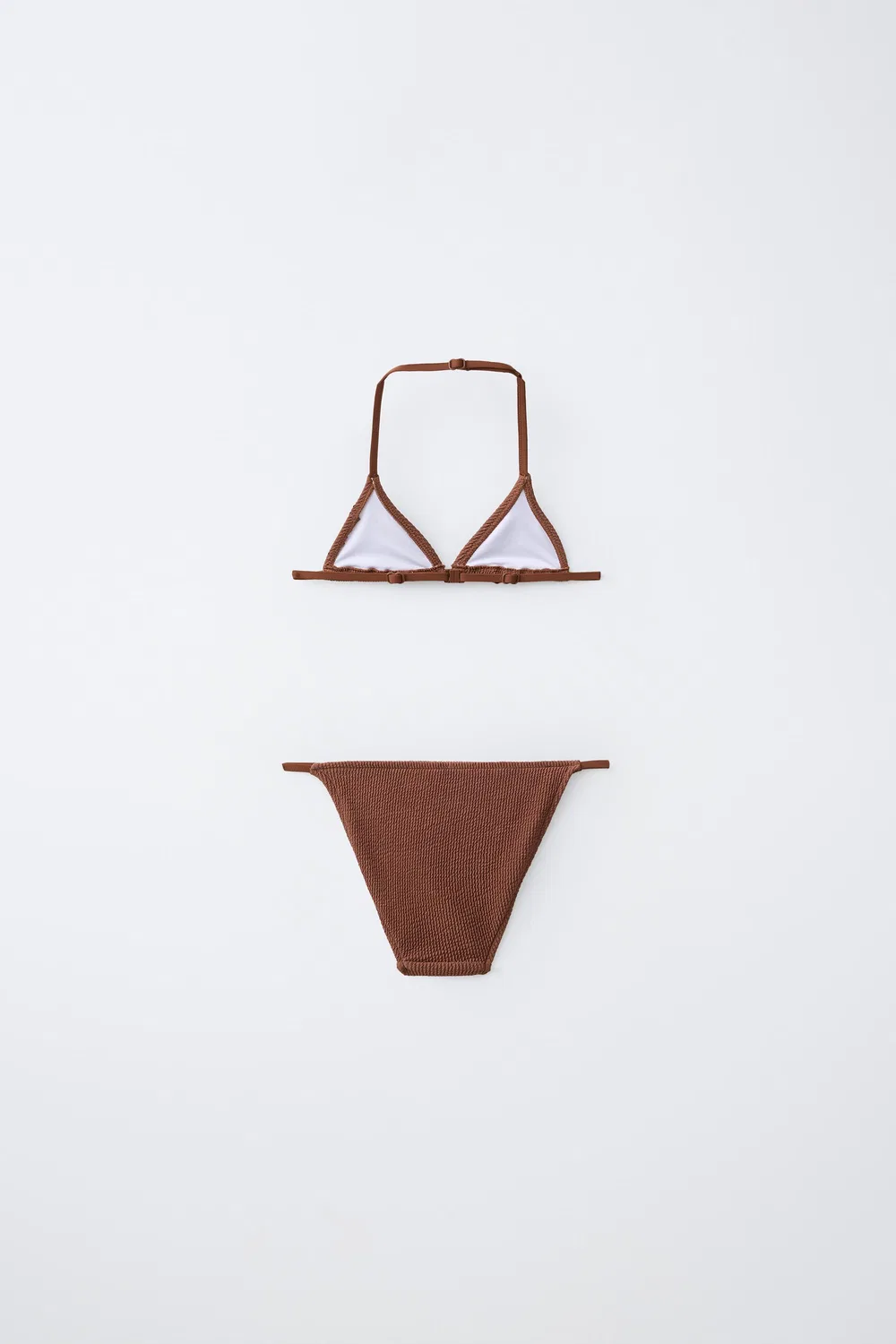 Возраст 6-14 лет / Бикини с треугольными ребрами ZARA, Brown — фото 2