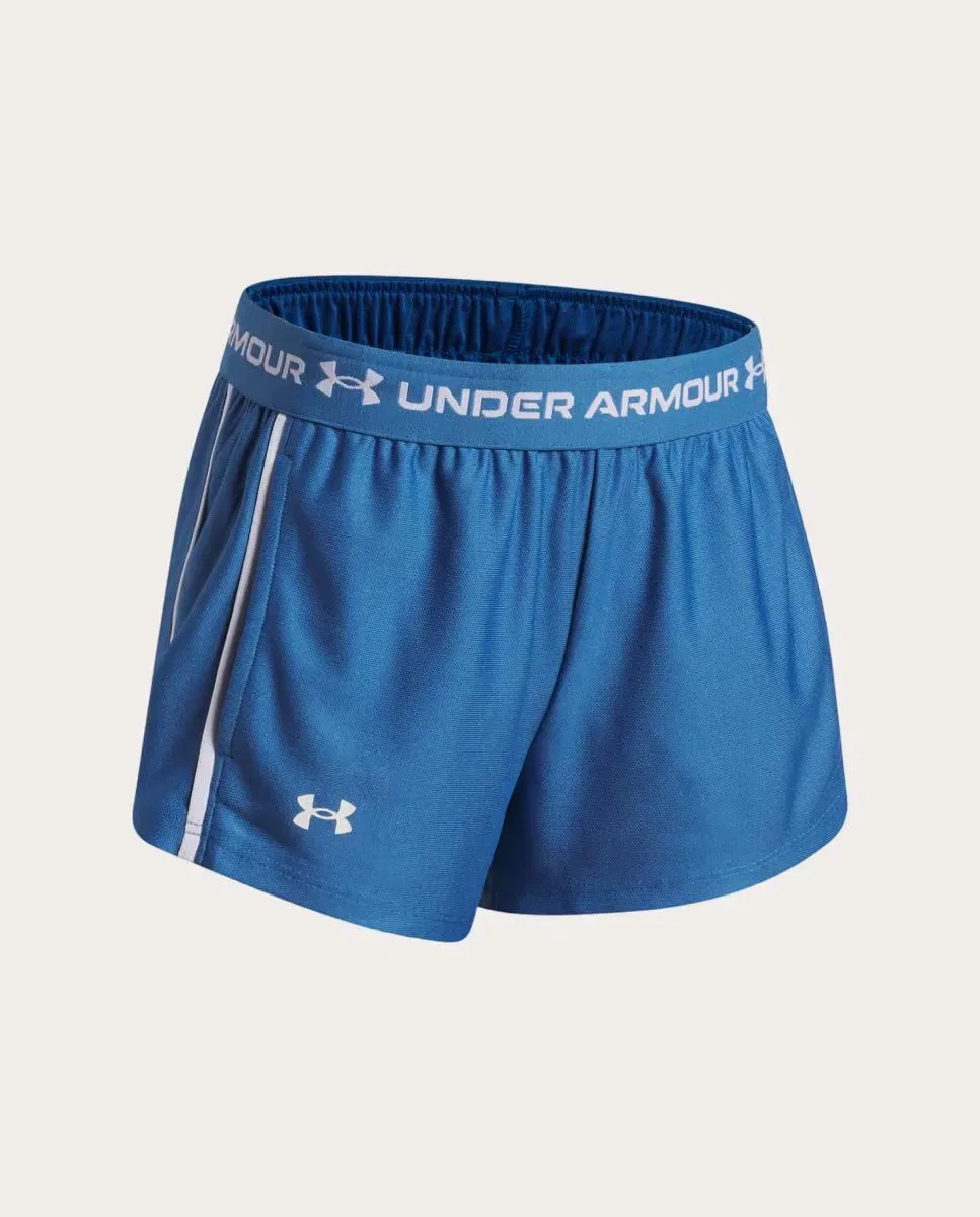 Детские шорты для девочек с карманами G Tech Play Up Short Under Armour, Azul — фото 3