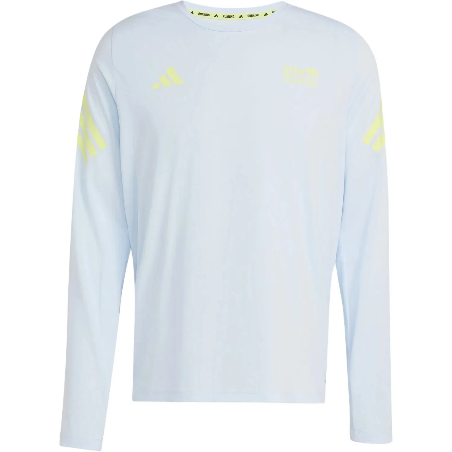 Мужская футболка для бега с круглым вырезом Adidas Marathon, Crystal Blue