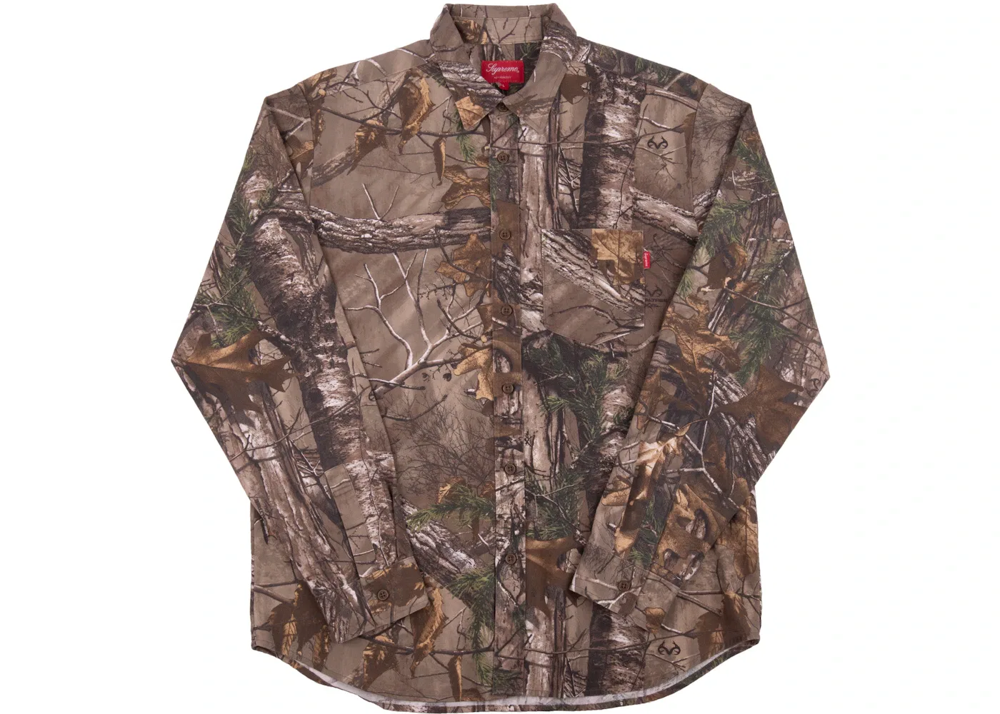 Мужская фланелевая рубашка с принтом Supreme Realtree Camo Flannel Shirt Woodbine, Woodbine