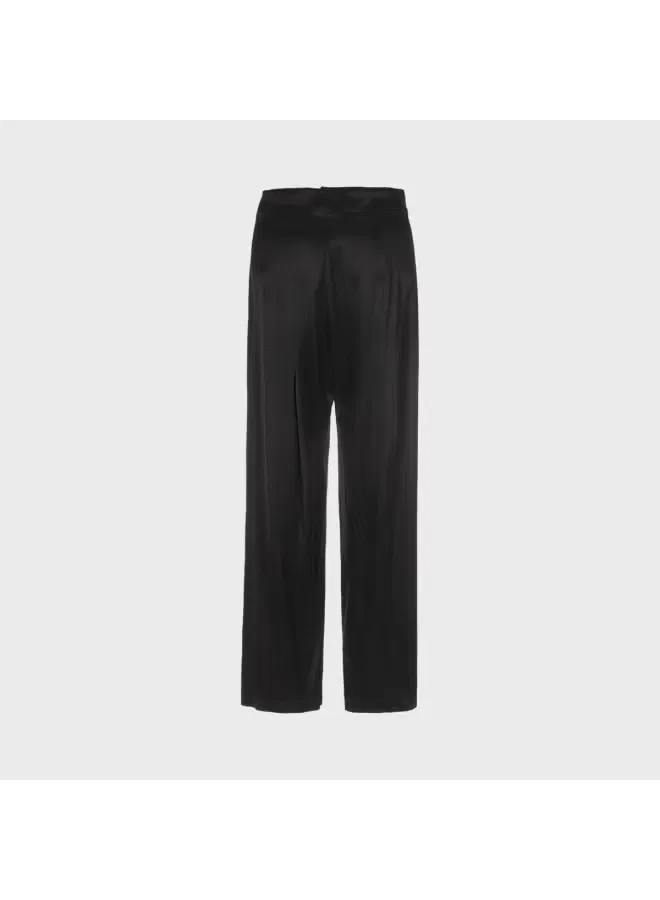 Брюки свободные деловые Zara, черный — фото 3