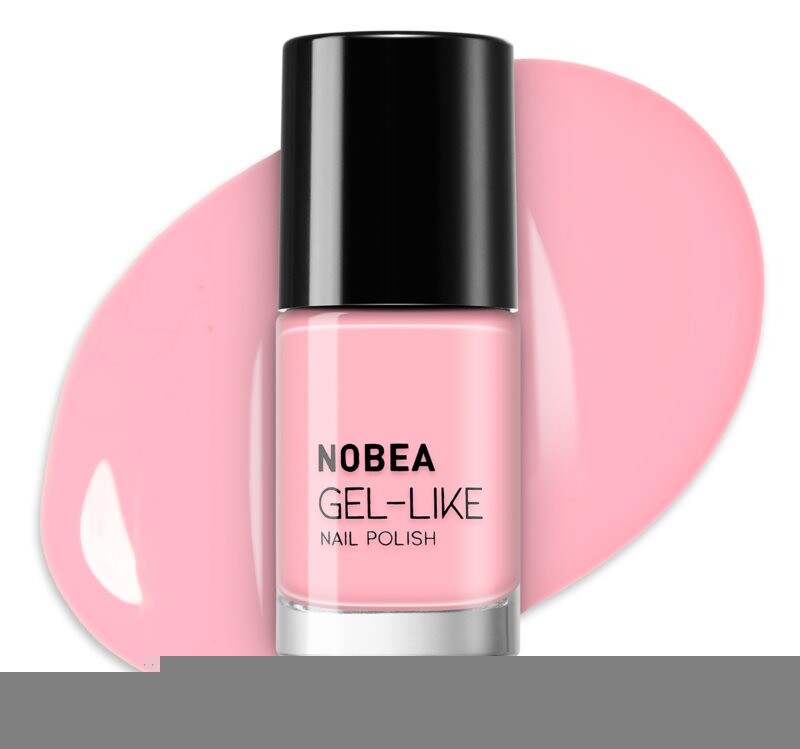 Лак для ногтей с гелевым эффектом NOBEA Day-to-Day, оттенок Salmon nude #N62 6 мл — фото 3