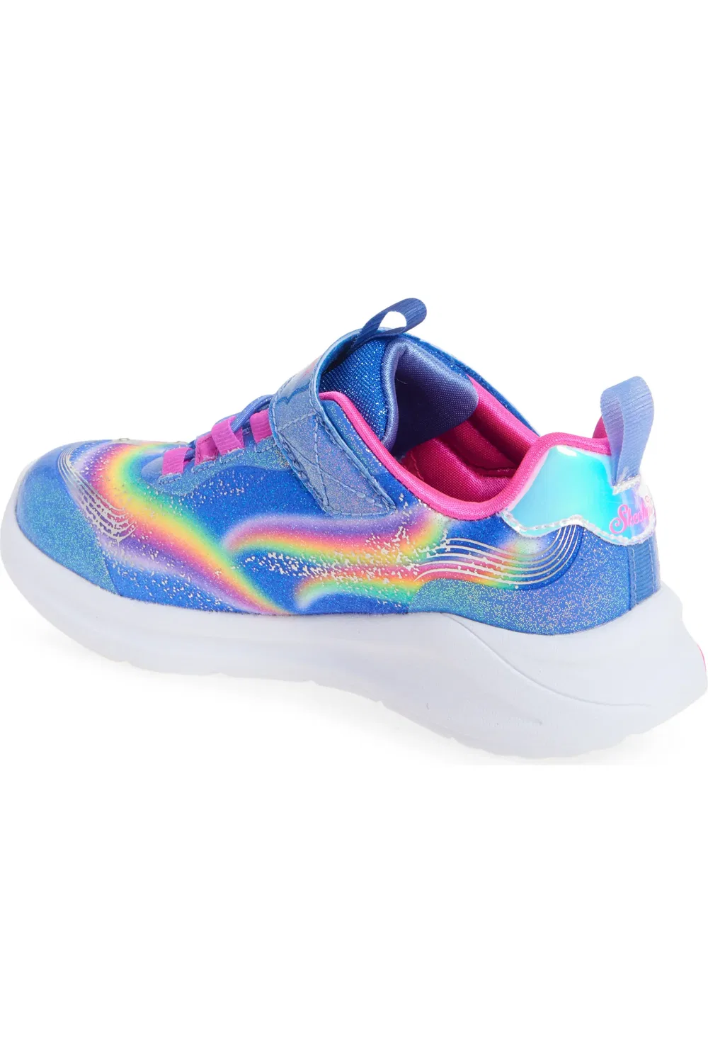 Детские кроссовки с радугой Unicorn Chaser SKECHERS, синий/разноцветный — фото 2