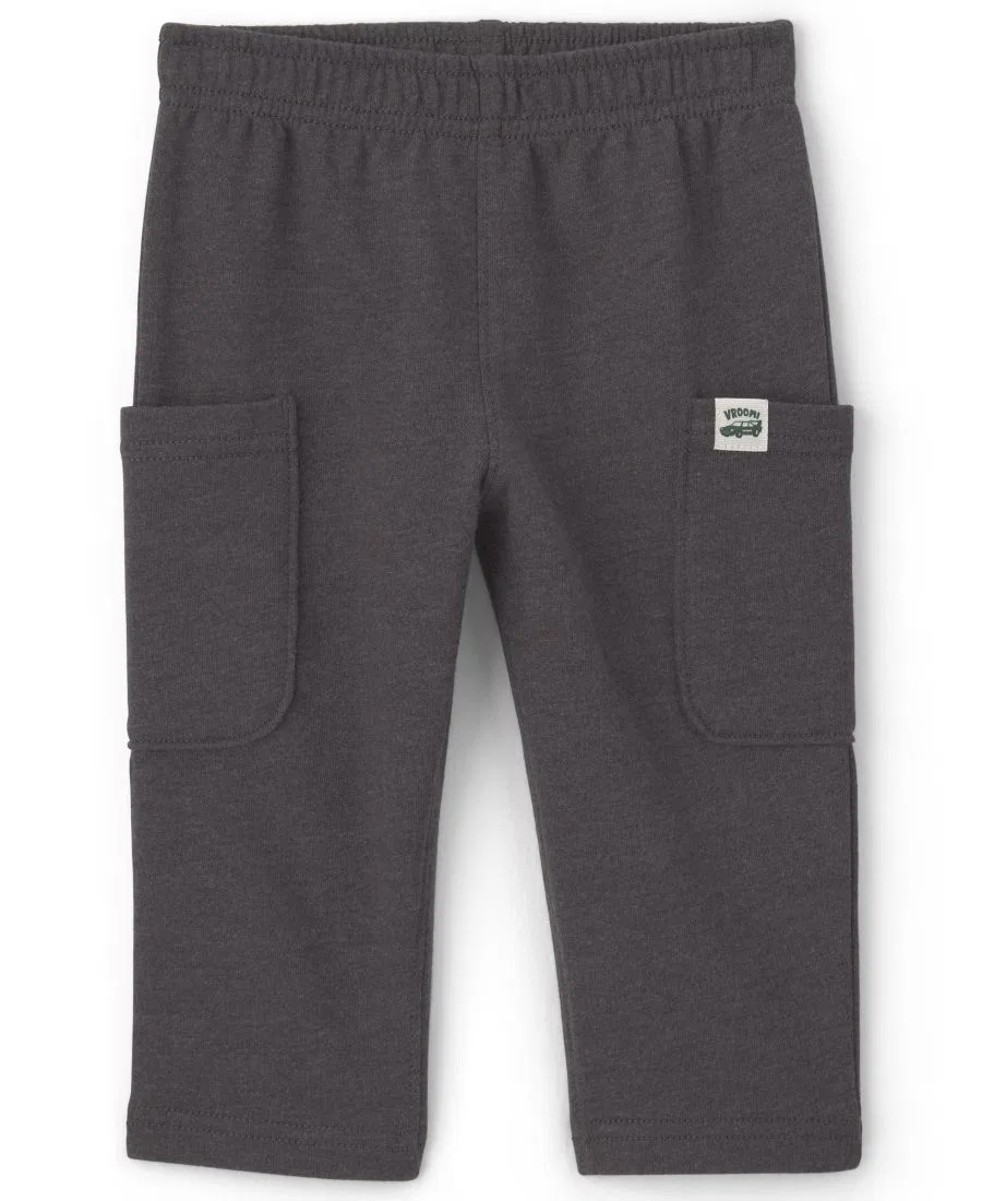 Детский комплект из футболки и брюк с принтом машинок Carter's, Cream Gray — фото 2