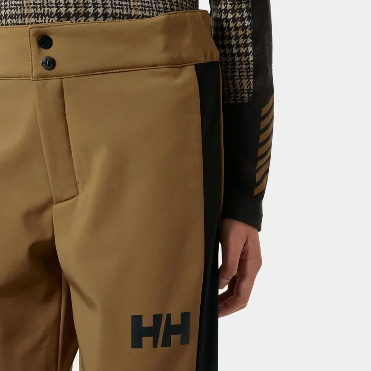 Детские лыжные штаны для девочек с флисовой подкладкой Maya Stretch Ski Pant Helly Hansen, Sepia — фото 4