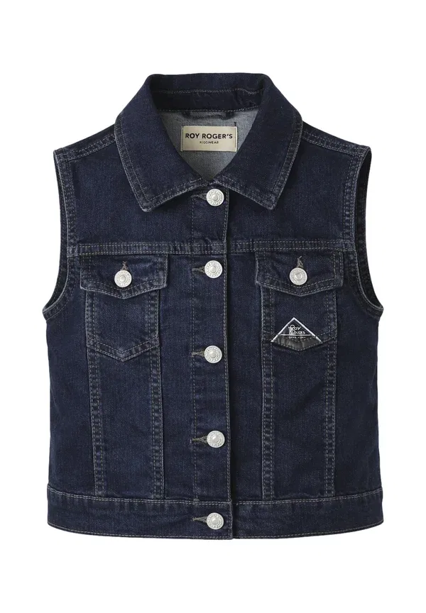 Жилет хлопковый Waistcoat Roy Rogers, Blu Denim, синий