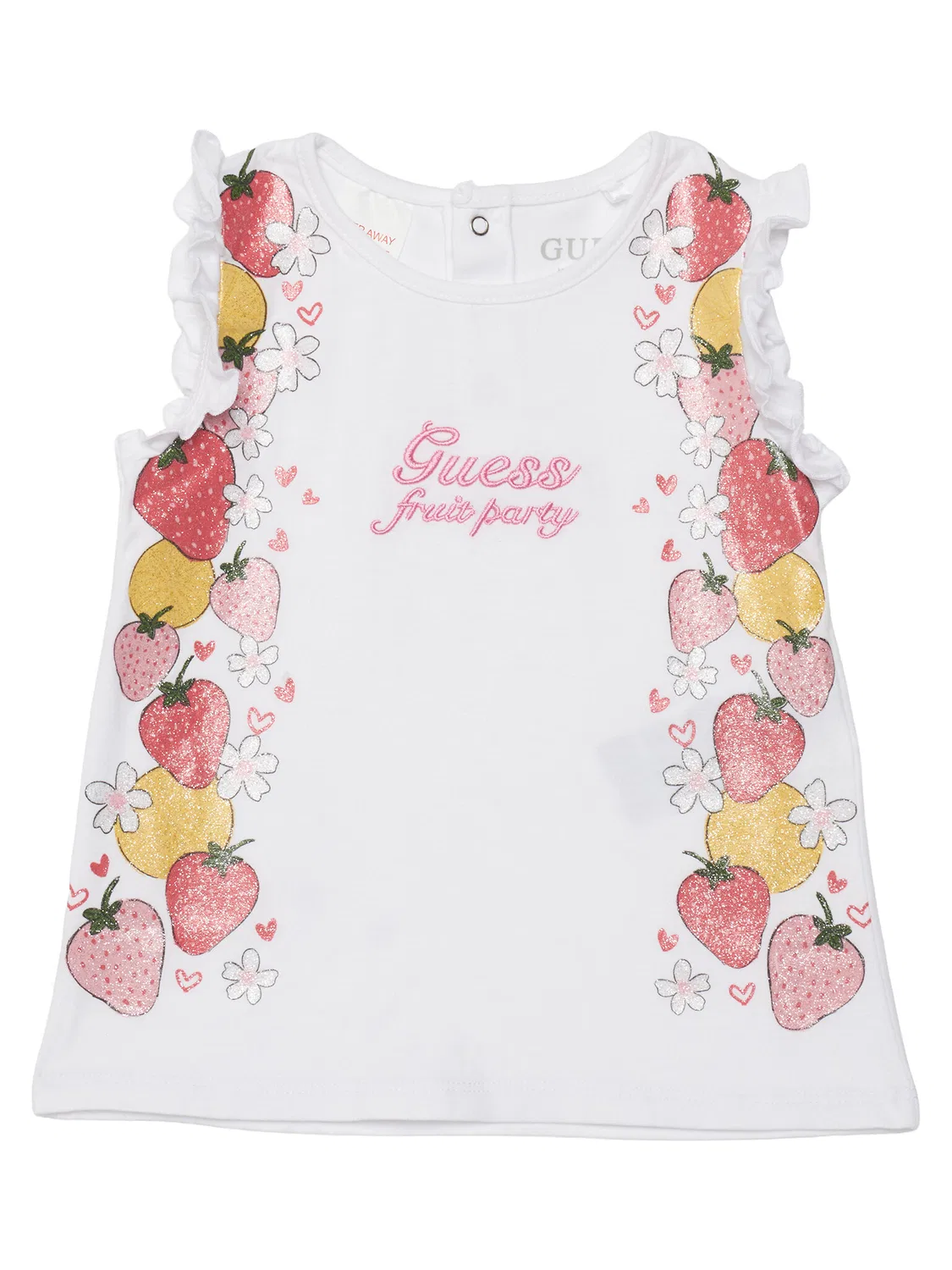 Комплект футболка и шорты для девочки Guess, белый — фото 4