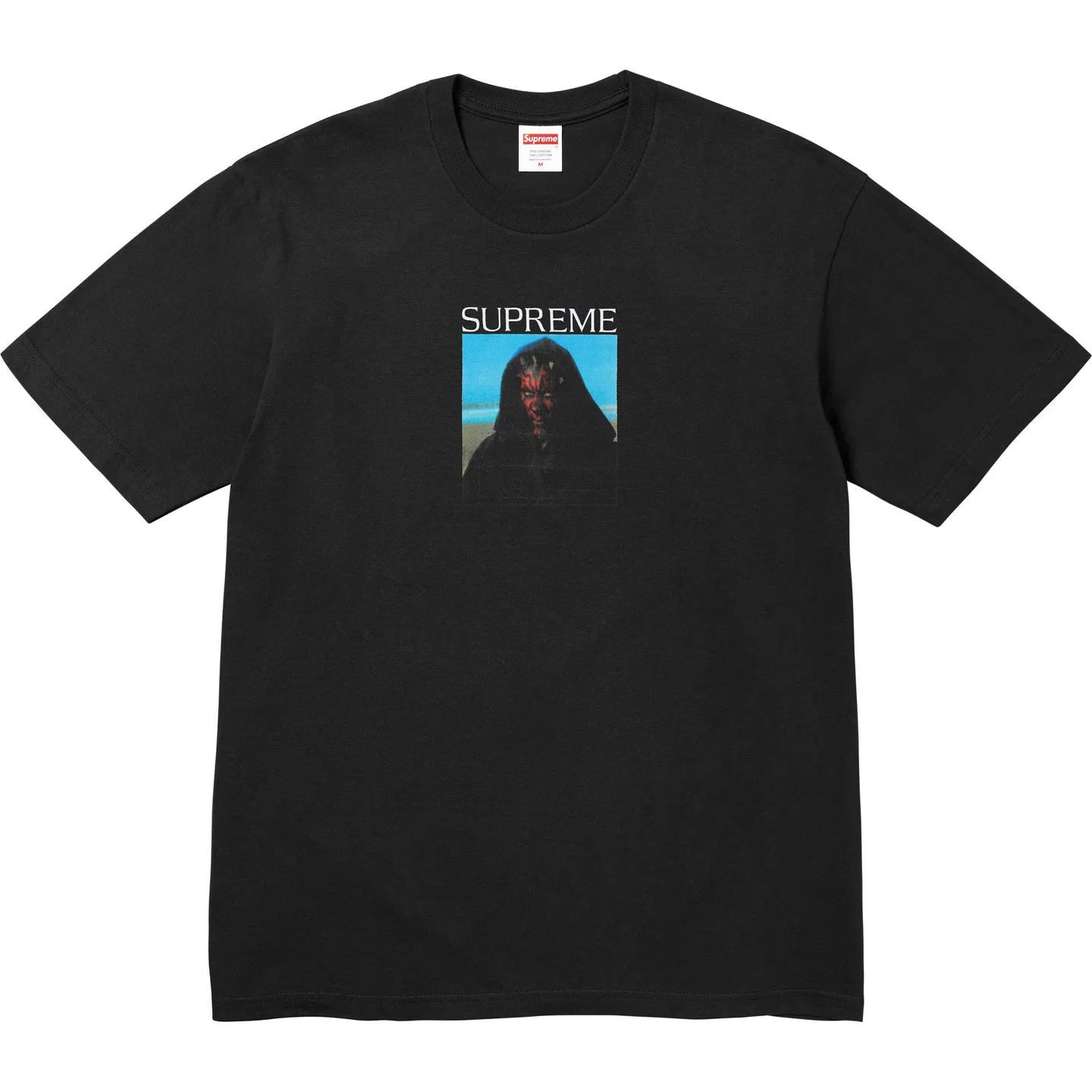 Футболка мужская с круглым вырезом, хлопковая, Supreme, Black
