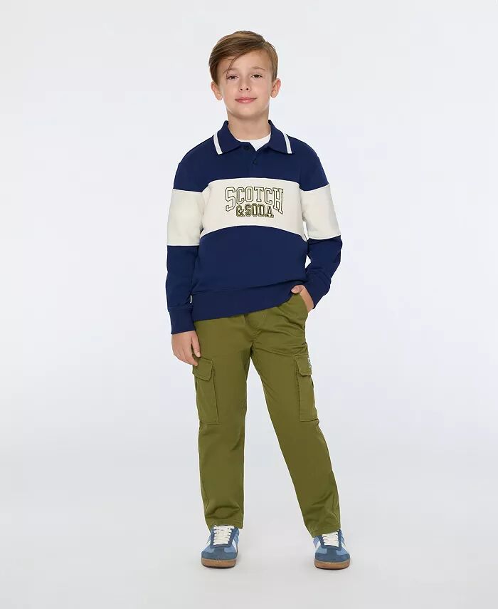 Рубашка-поло с рисунком из французского терри от SCOTCH & SODA Big Boys — фото 2