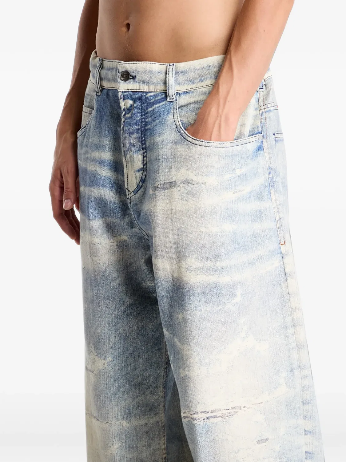 Джинсы D-Enim-M JoggJeans широкие Diesel, синий — фото 2