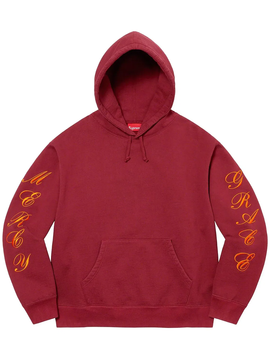 Supreme Свитшот из красного материала