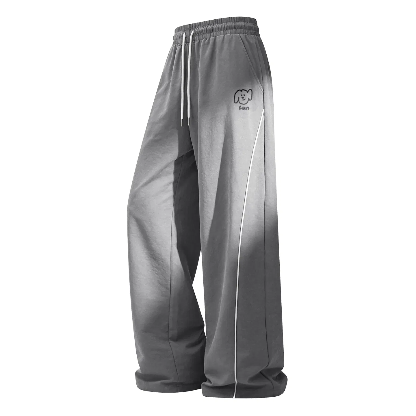 Детские повседневные брюки прямого кроя Height Increasing Long Legs MINISO, Dark Gray — фото 3