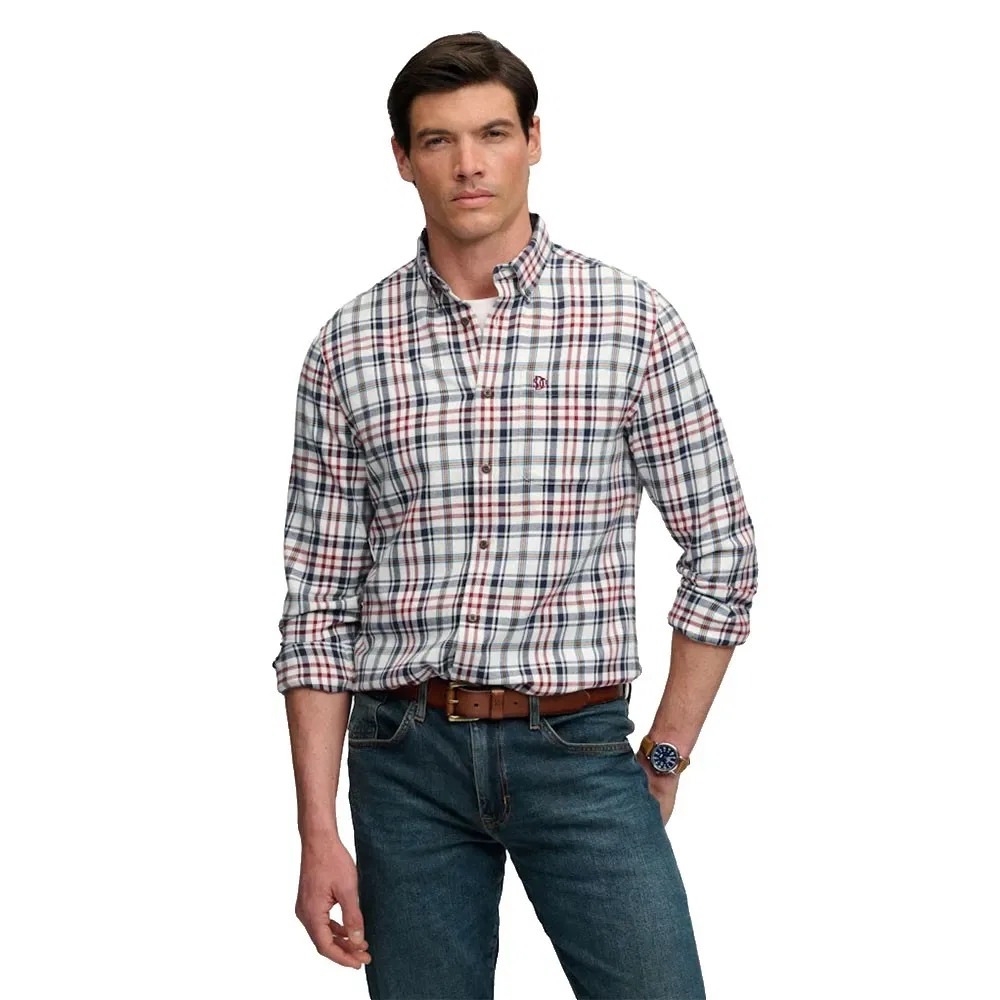 Мужская рубашка с длинным рукавом Lumberjack Superdry, White