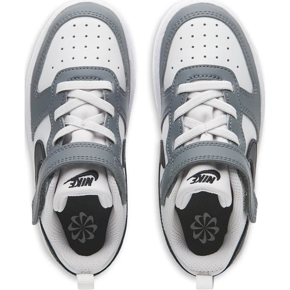 Детские кроссовки Kids' court borough low recraft для малышей Nike, Grey/White/Black — фото 4