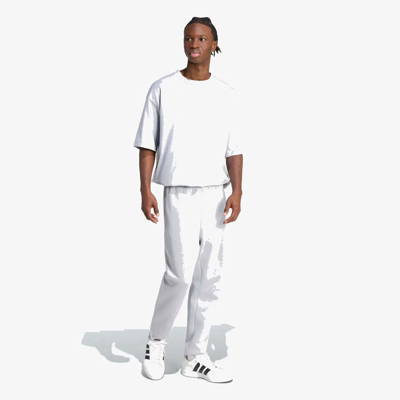 Штаны спортивные с маленьким логотипом Future Icons Adidas, серебристый — фото 4