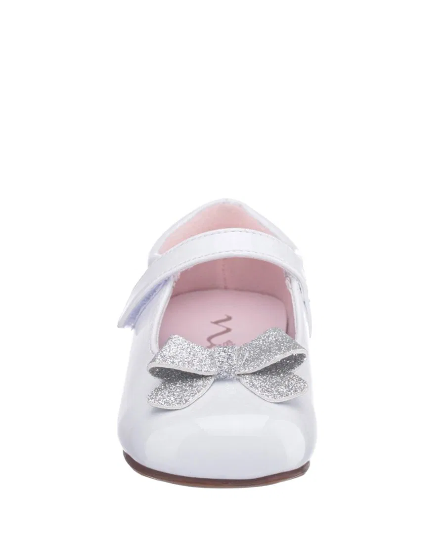 Туфли Мэри Джейн с бантом EMEE by Nina Shoes, White — фото 3