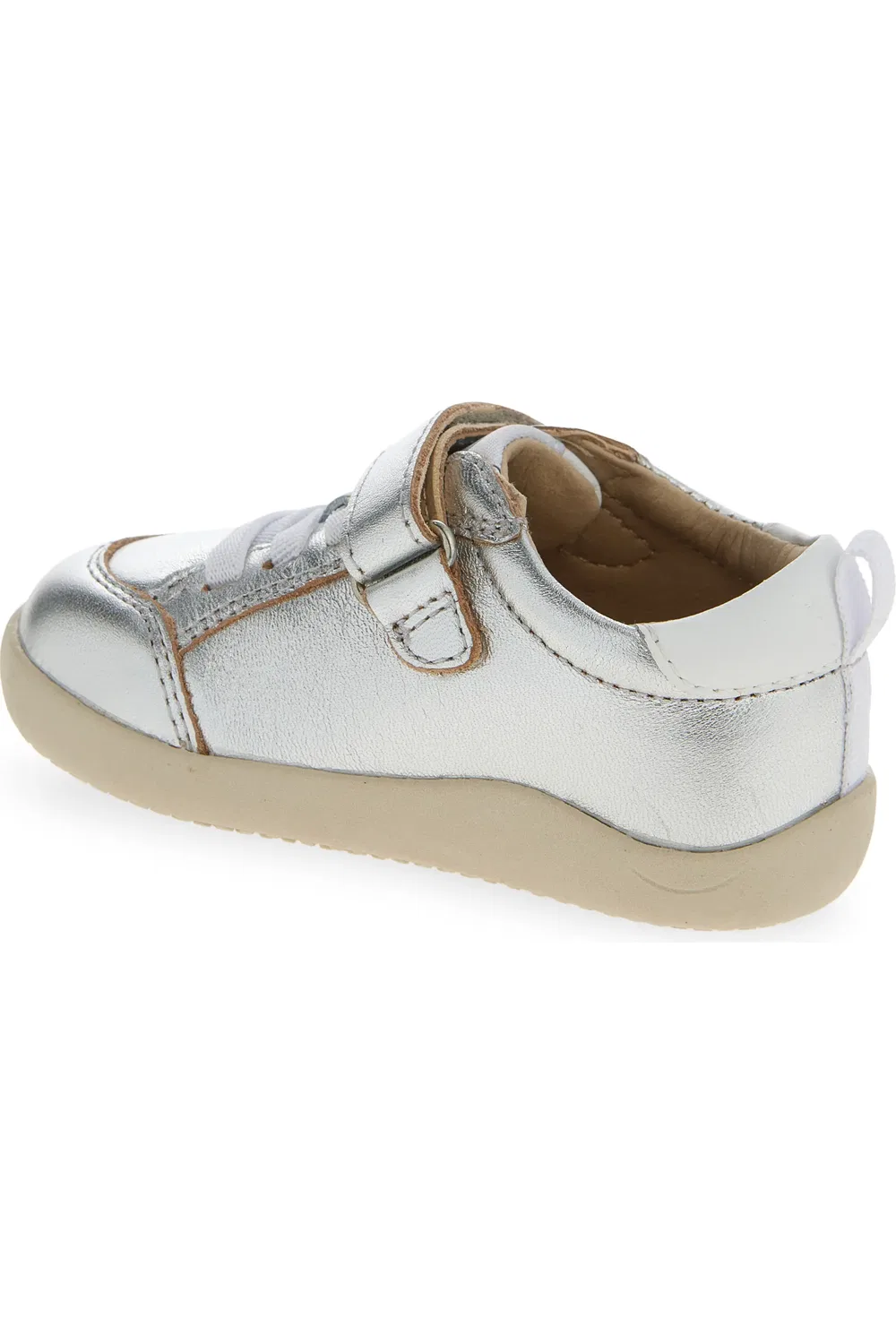 Детские кроссовки с нескользящей подошвой Retro OLD SOLES, Silver/Snow — фото 2