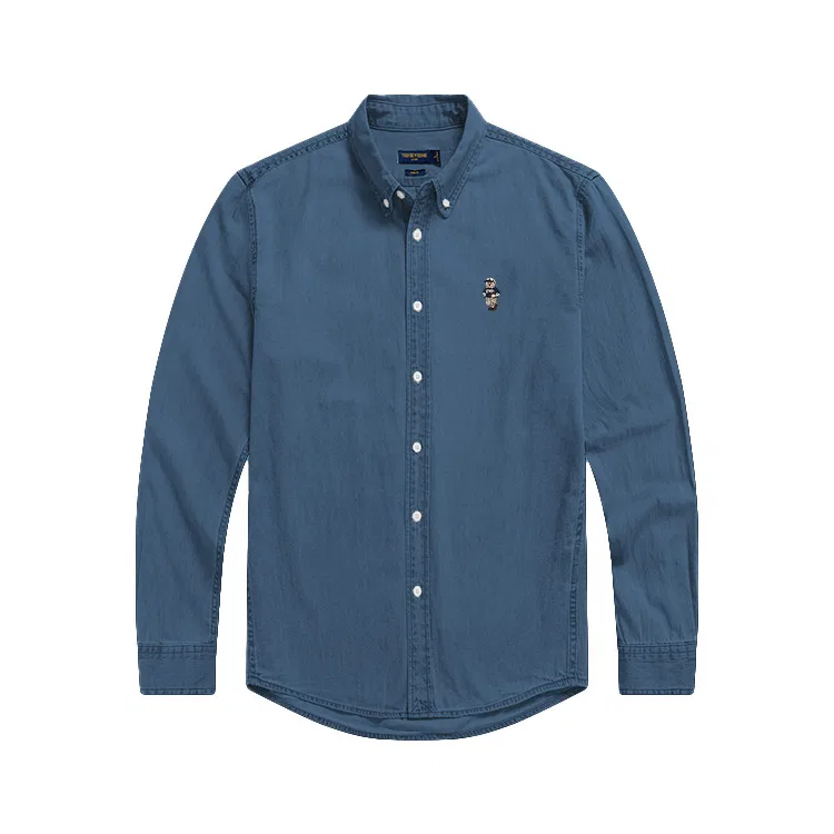 Детская рубашка с длинным рукавом Evergreen Collection Teenie Weenie Men, Denim