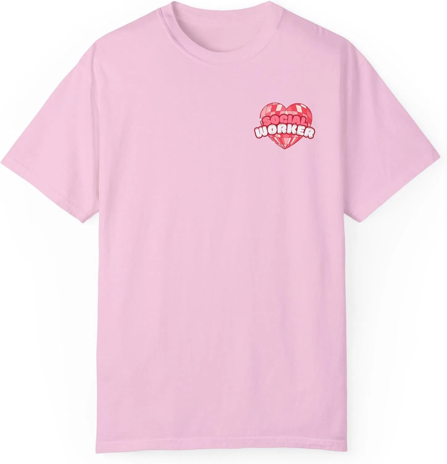 Женская футболка с сердцем Comfort Colors 1717, Blossom
