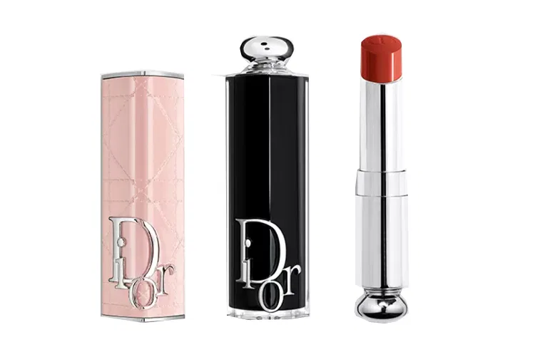Женская помада с эффектом сияния DIOR Powder Paint Skin Limited Enchanting, 3.2 г, Black Tube Lipstick, Fashion Shell Romantic Pink — фото 2