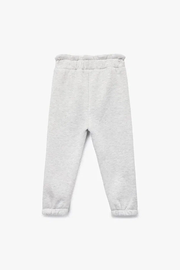 Детские спортивные штаны для девочек с ребристой тканью Koton, Gray — фото 2