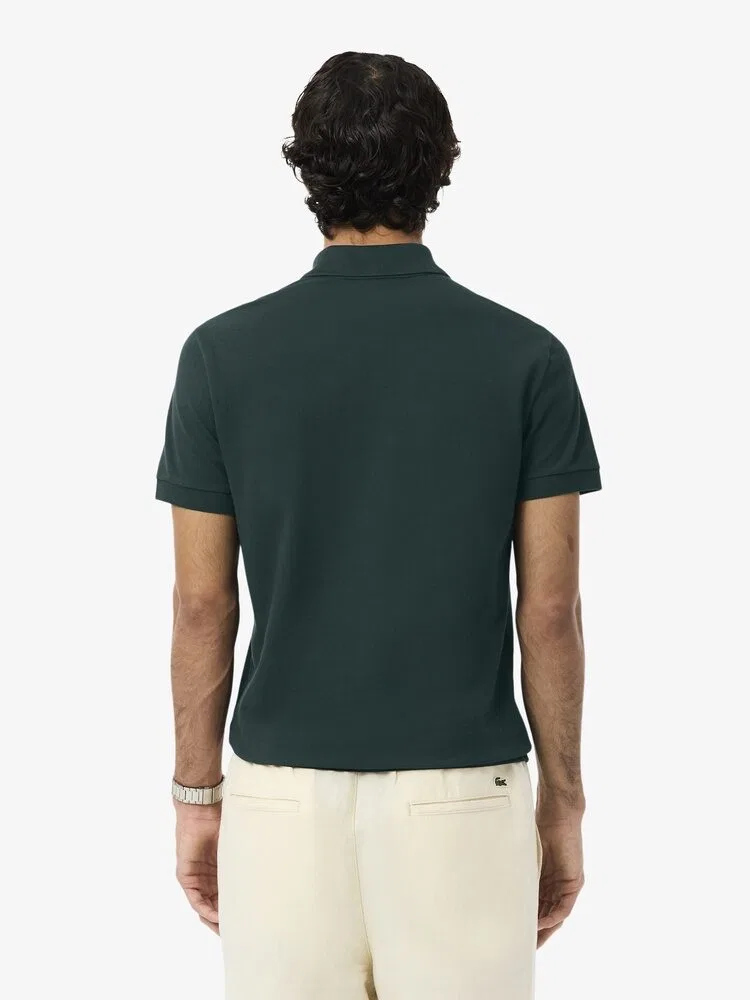 Футболка поло мужская Lacoste slim fit, зеленый — фото 3