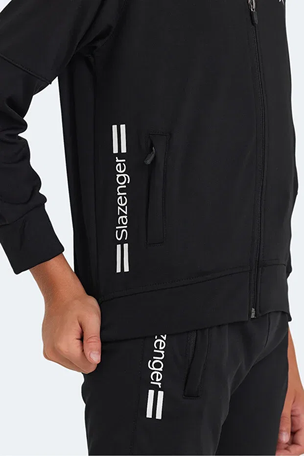 Детский спортивный костюм для девочек с длинным рукавом Slazenger, Black — фото 4