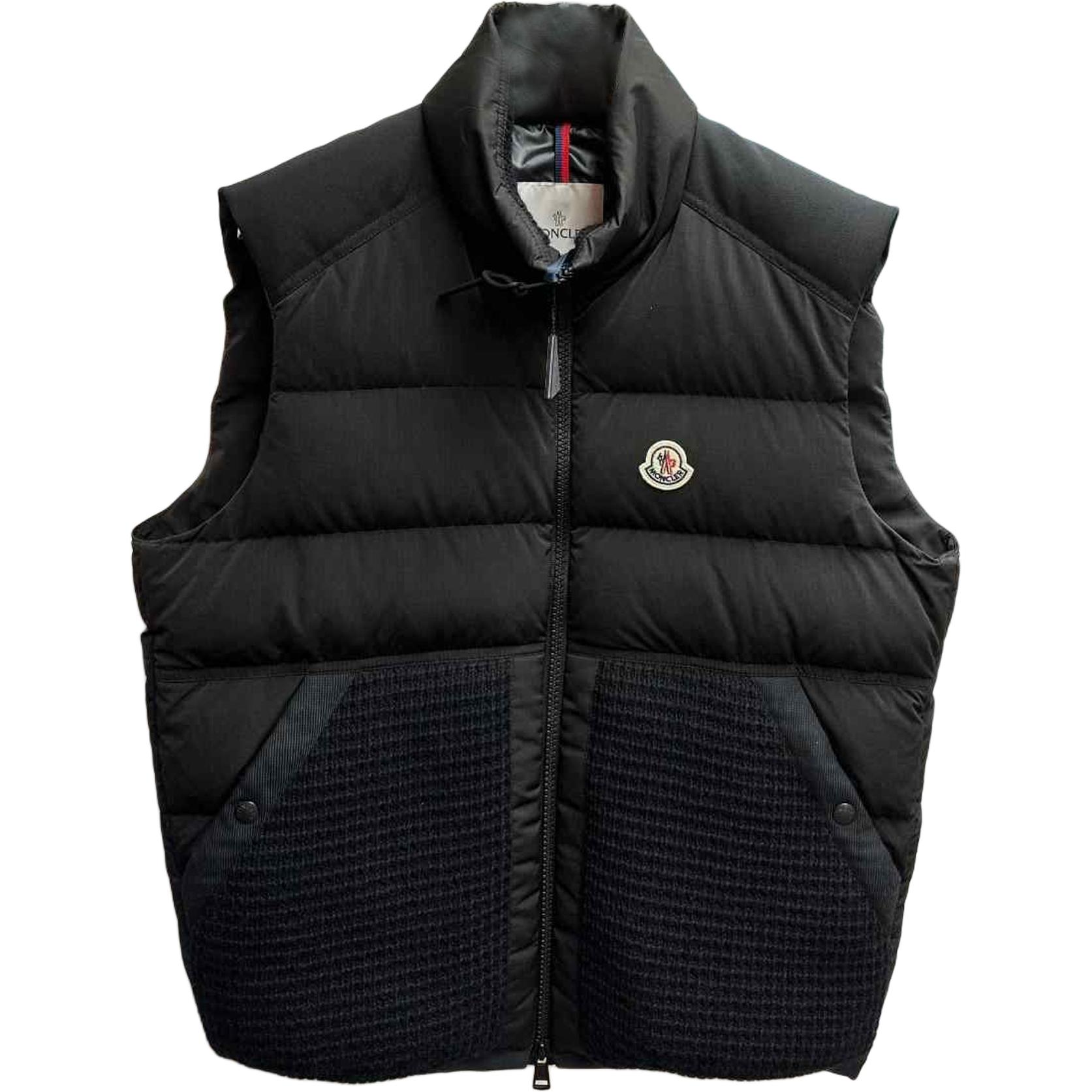 

Пуховик-жилет Larici Quilted Down Moncler, черный