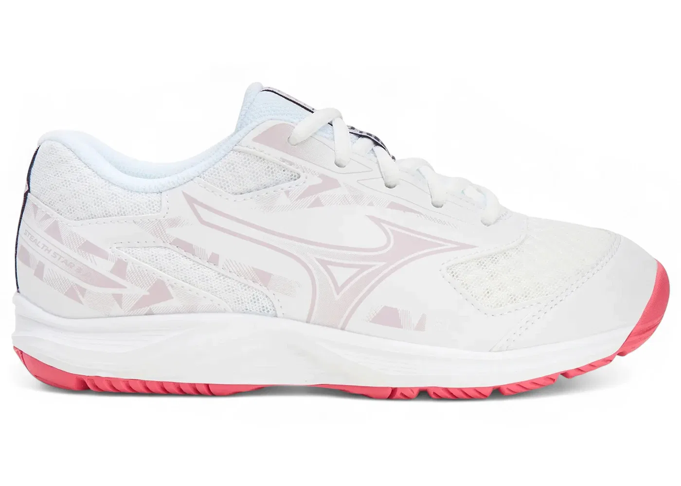 Детские спортивные кроссовки Mizuno Stealth Star 3, White Violetindigo Camerlliaros