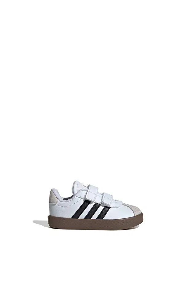 Детские кроссовки для девочек с плоской подошвой Vl Court 3.0 Cf I Unisex Baby Sneakers Adidas, White — фото 4