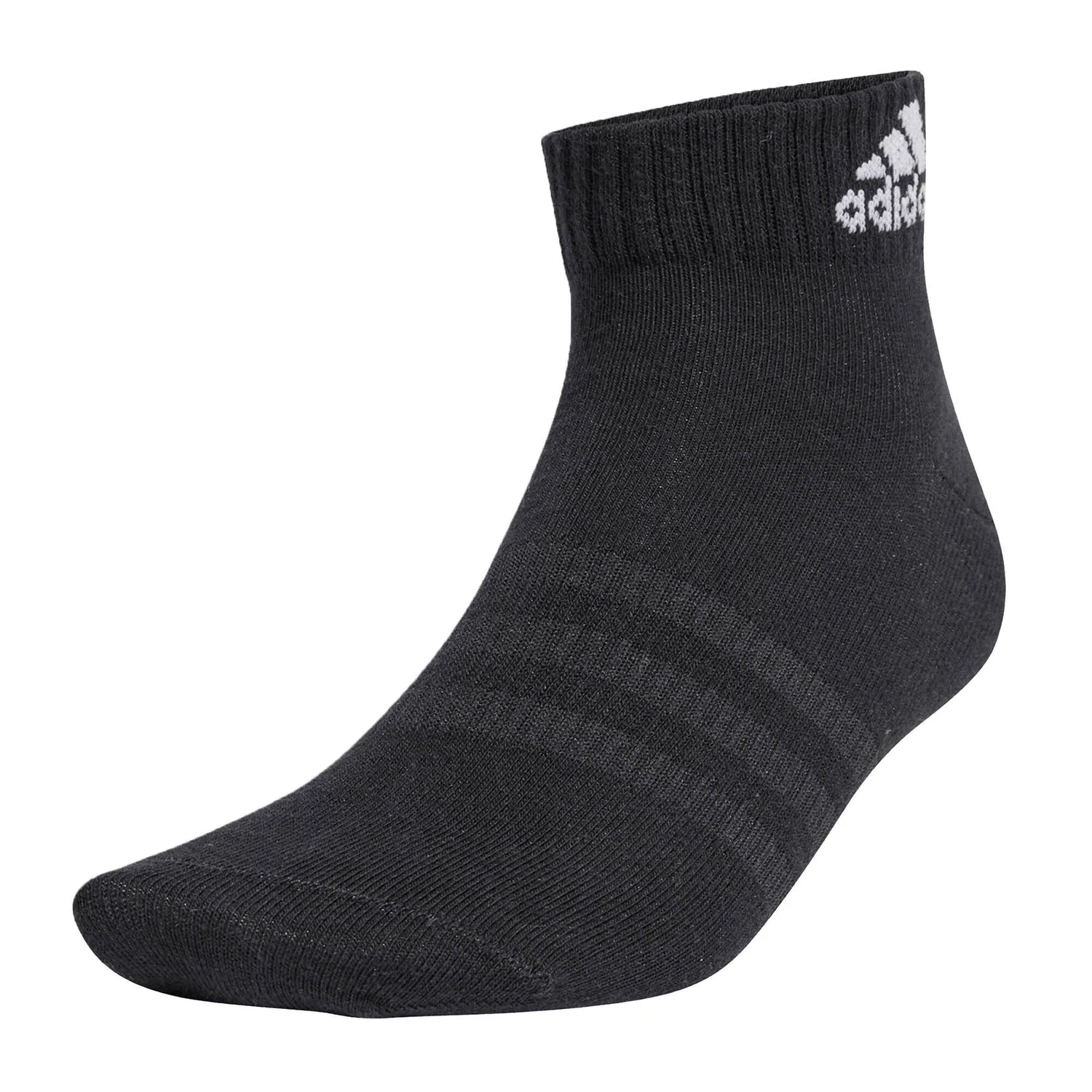 Легкие носки с поддержкой свода стопы Thin and Light Ankle 3P Adidas, Grau Weiss Schwarz — фото 2