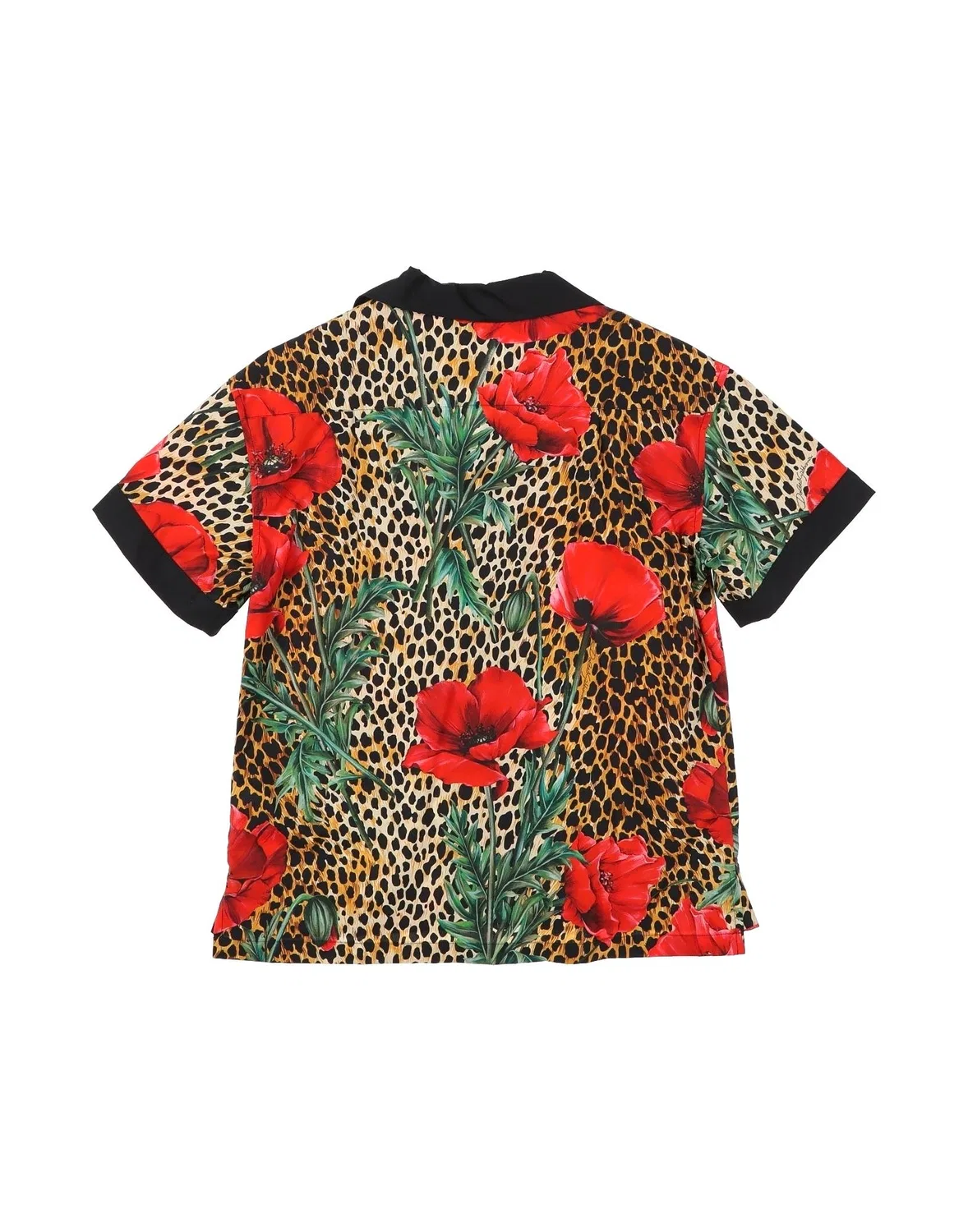 Детская рубашка с коротким рукавом Dolce&Gabbana, бежевый — фото 2