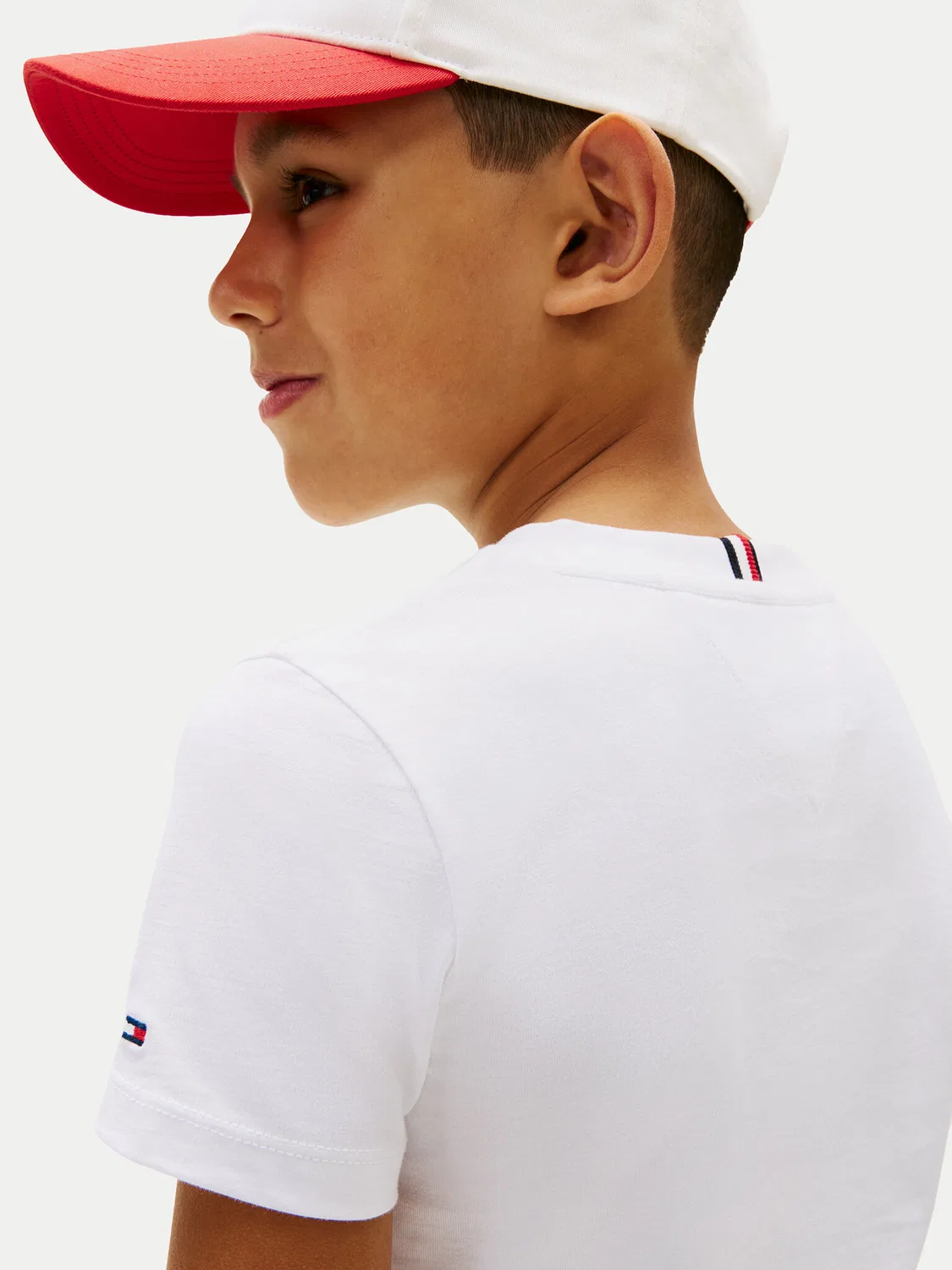 Футболка стандартного кроя для мальчика Wavy Flag Tommy Hilfiger, белый — фото 4
