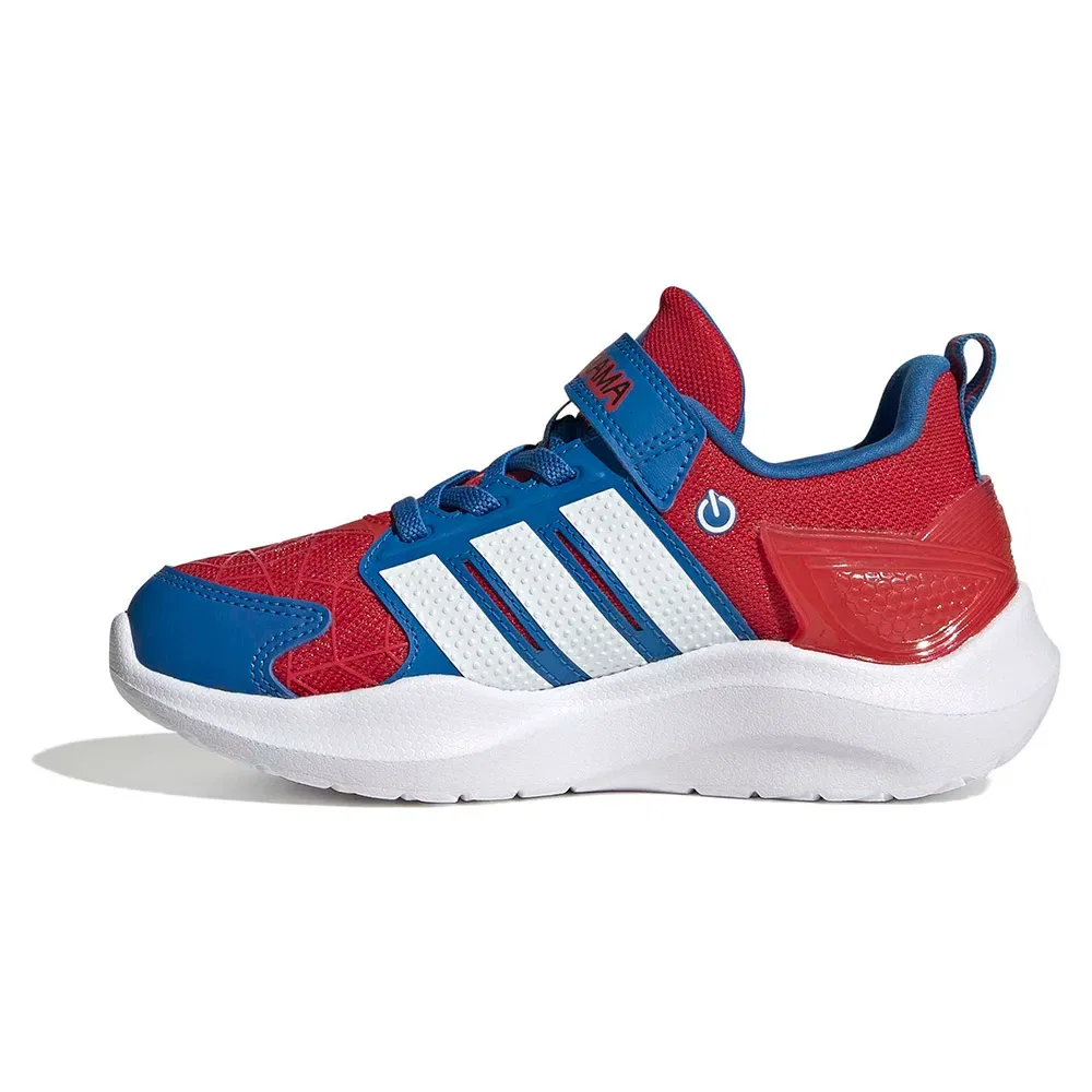Детские кроссовки для девочек с LED-подсветкой Lightorama Spider-Man Adidas, Red — фото 3