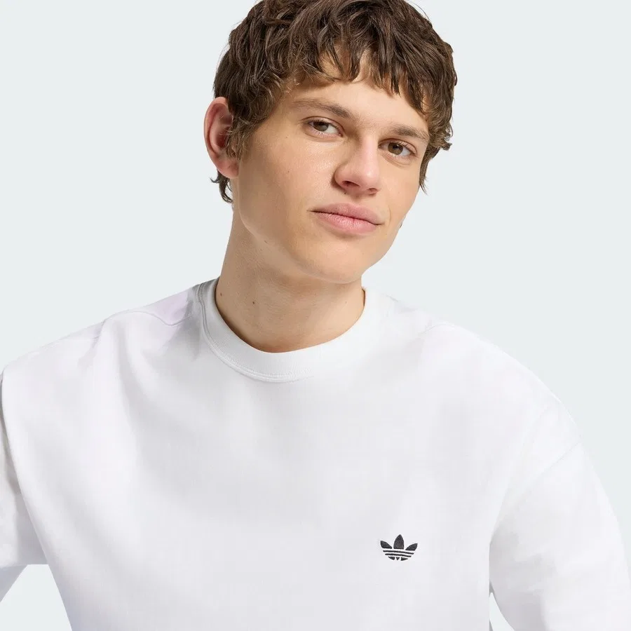Футболка свободного кроя Trefoil Essentials Loose Tee adidas, Белый — фото 4
