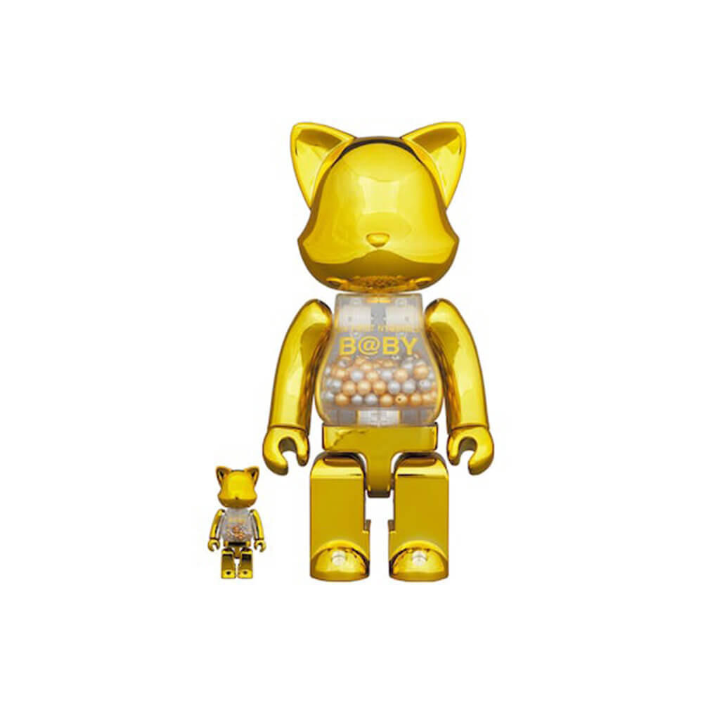

Фигурка Bearbrick My First Nyabrick Baby 100% & 400% Set, золотой