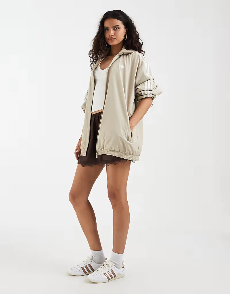 Спортивная куртка Adidas Originals Firebird из тканого материала, светлый хаки — фото 2