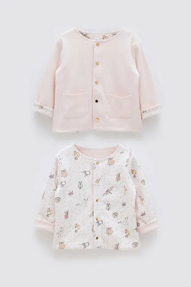 Детский кардиган для девочек хлопковый Atelier Babbi, Pink
