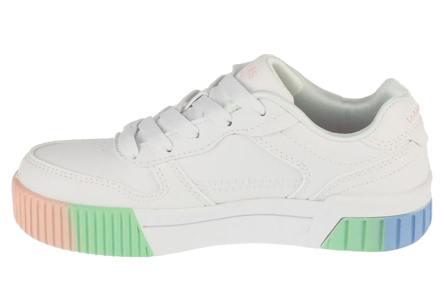 Детские кроссовки с леопардовым принтом Jade Skechers, Weiß — фото 2