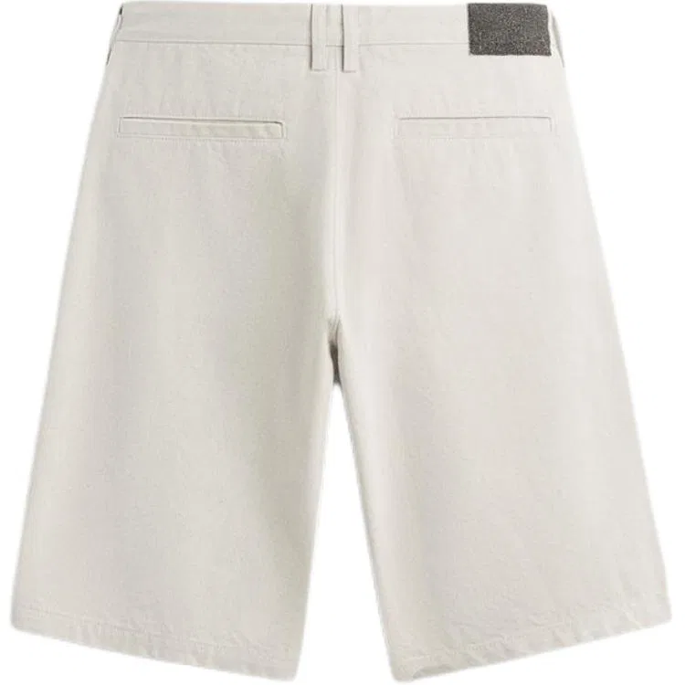 Мужские шорты Casual с белым цветом ZARA, Raw White — фото 3