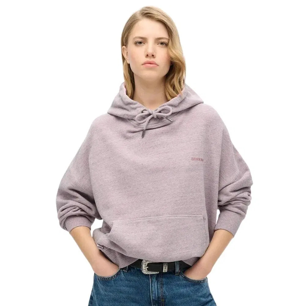 Женское худи с принтом Logo Essential Superdry, Rosa — фото 2