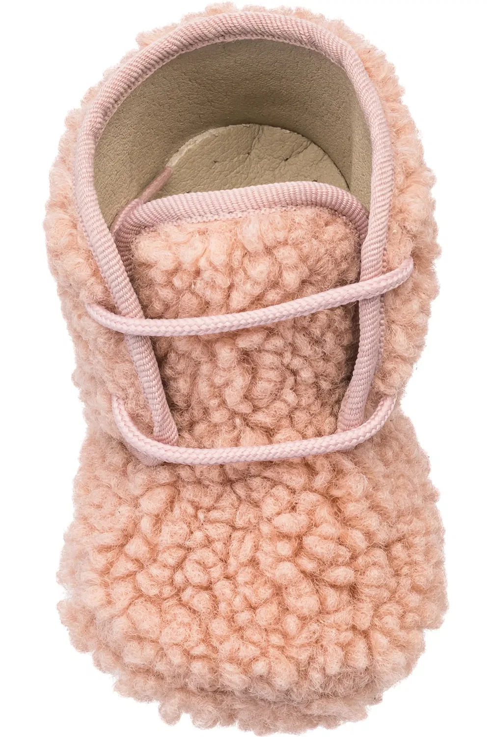 Пинетки для малышей на мягкой подошве Faux Shearling Bootie Elephantito, розовый — фото 3