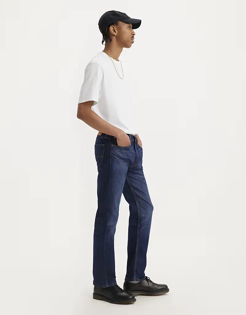 Джинсы Levi's - 513 - Синие узкие прямые джинсы — фото 4