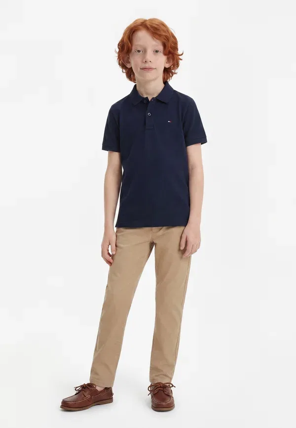 Поло хлопковое Tommy Hilfiger, темно-синий