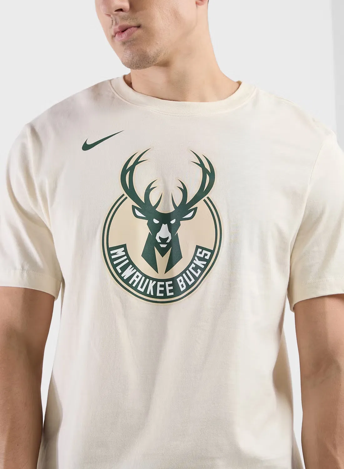 Футболка с принтом Milwaukee Bucks Nike, белый — фото 3