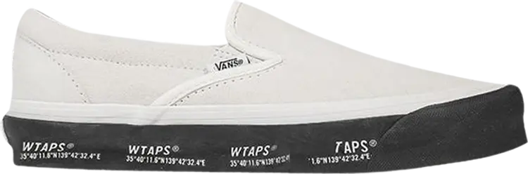 

Кеды Vans WTAPS x Classic Slip-On LX White Black, белый