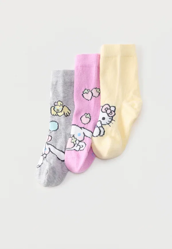 Набор из 3 носков Hello Kitty Lindex, светло-желтый