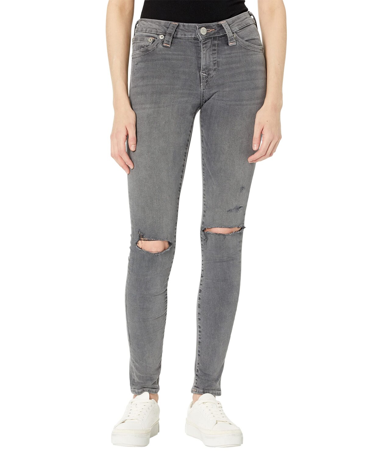 

Джинсы True Religion, Stella Mid-Rise Skinny in Harmonic Destroy
