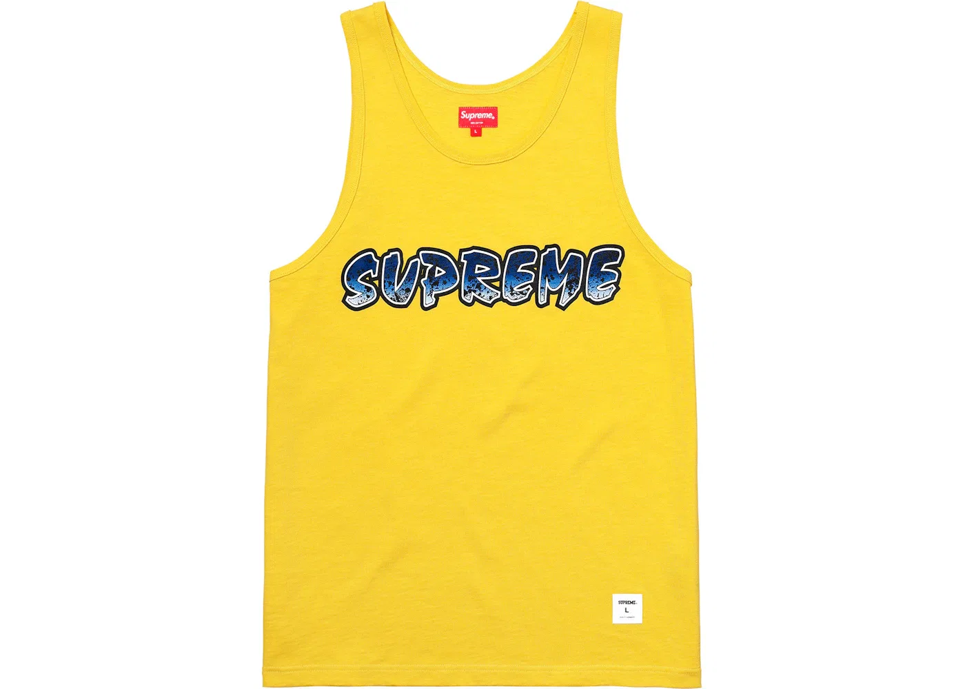 Мужской топ Supreme Splatter Tank Top, желтый
