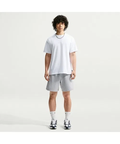 Мужские шорты с принтом Club Varsity NIKE, Светло-серый — фото 4